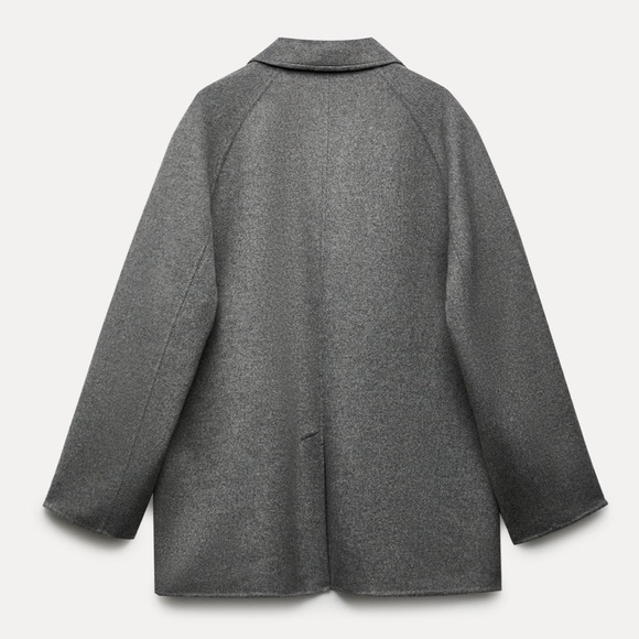 Zara Double Faced Wool Blend Blazer - Picture 14 of 16